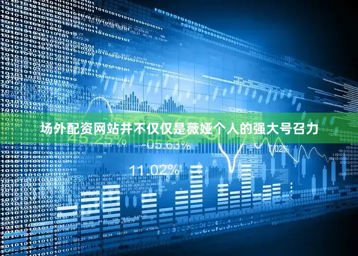 场外配资网站并不仅仅是薇娅个人的强大号召力